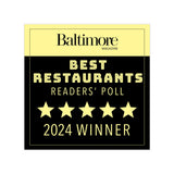 Best Restaurants Readers Poll 2024 Winner Window Cling