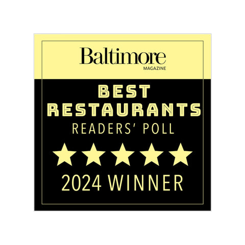 Best Restaurants Readers Poll 2024 Winner Window Cling
