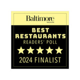 Best Restaurants Readers Poll 2024 Finalist Window Cling