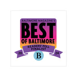 Best of Baltimore Readers Poll Finalist Badge 2024 Window Cling