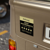 Best Restaurants Readers Poll 2024 Finalist Window Cling