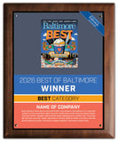 Best of Baltimore 2026 Plaque