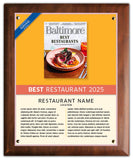 Best Restaurants 2025 Plaque