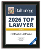 Top Lawyers 2026 Plaque