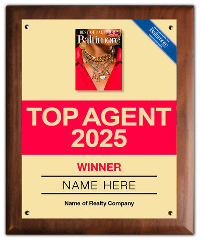 Top Agent 2025 Plaque
