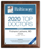 Top Doctors 2020 Plaque